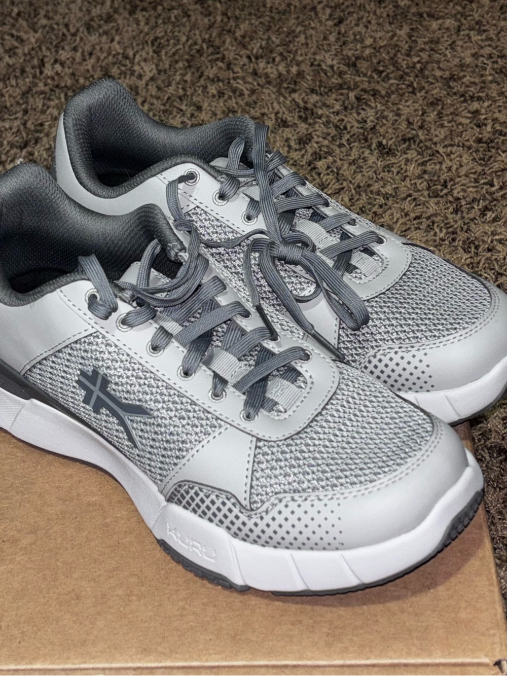 Kuru Quantum 2.0 Men’s Size 8.5 Workout Walking Shoes Sneakers Storm Gray New